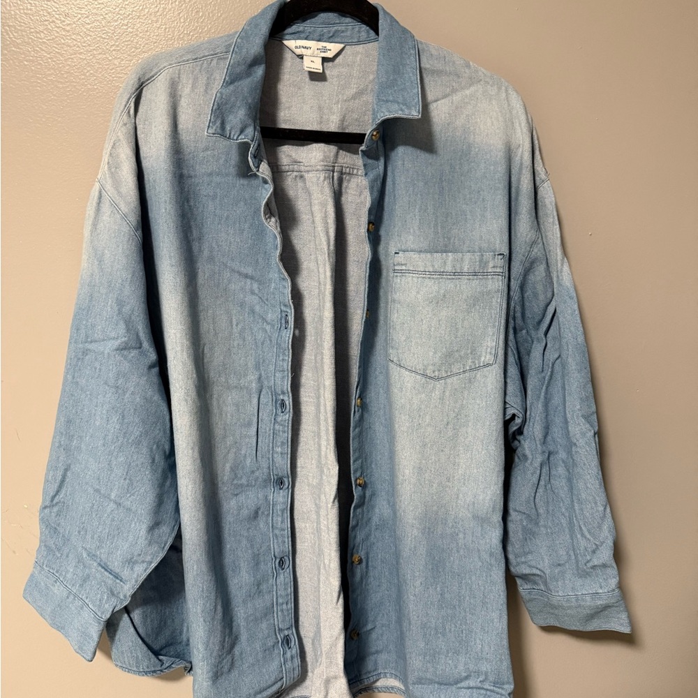 SOLD Old Navy Sky Blue Button-Up Shirt